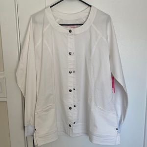 Beyond Scrubs button up Erin Jacket